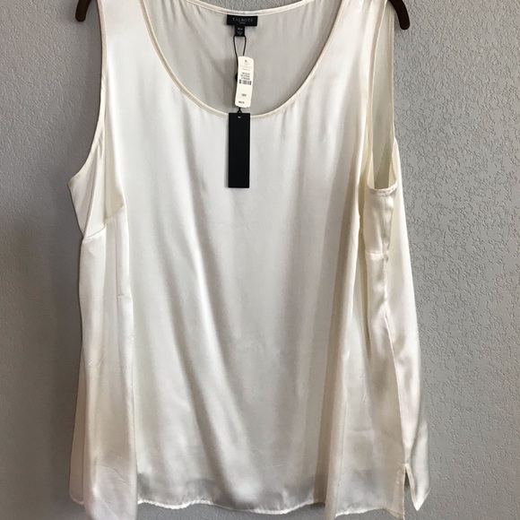 Talbots Tops - Talbots | 100% Silk Cream Color Tank Blouse